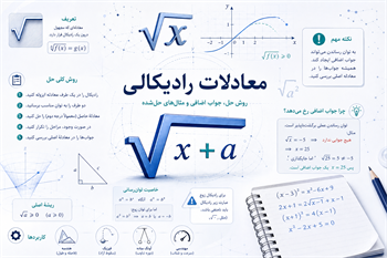 مطلب مرتبط: معادلات رادیکالی چیست؟ روش حل، جواب اضافی و مثال‌های حل‌شده