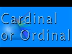 اعداد اصلی و ترتیبیOrdinal and Cardinal numbers