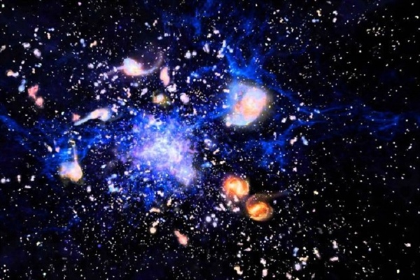 کهکشان‌ های بسیار بزرگ چگونه شگل گرفته‌اند؟