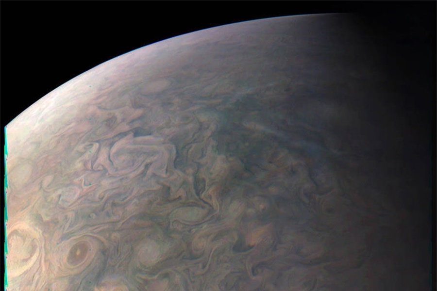 فضاپیمای جونو تصویری خارق العاده از سیاره مشتری ثبت کرد