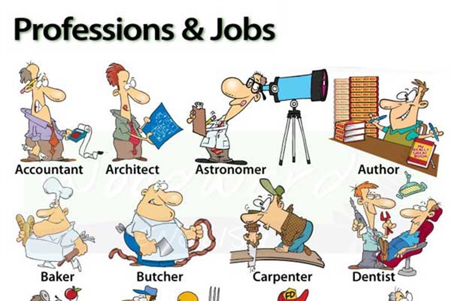 انواع شغل ها به انگلیسی (و جملات کاربردی مرتبط)