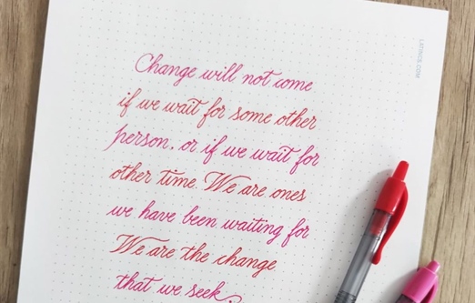 آموزش خوش خطی انگلیسی در 30 روز (گام به گام)