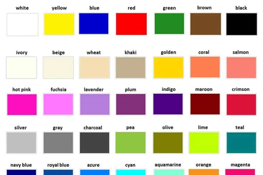 آموزش رنگ های اصلی و فرعی به انگلیسی و کاربردها+ فیلم و مثال