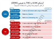 آموزش آرتیکل در زبان انگلیسی (با ترجمه و مثال)
