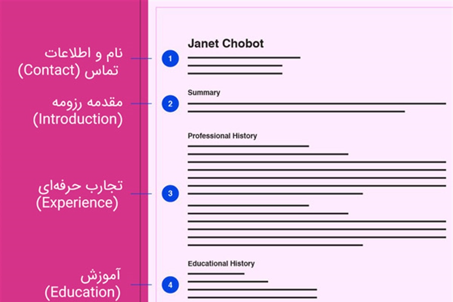 20 قالب رزومه استاندارد زبان انگلیسی Envato (دانلود ورد آماده)