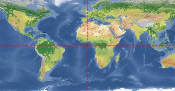 تلاقی خط استوا و نصف النهار مبدا کجاست؟