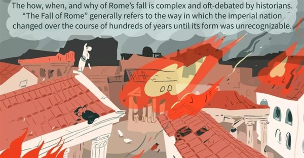 دلایل سقوط امپراتوری روم: یک تحلیل جامع