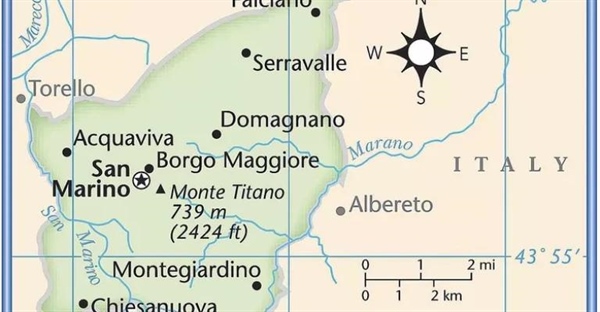 جغرافیای سان مارینو: سفری به قلب کوچک‌ترین جمهوری جهان
