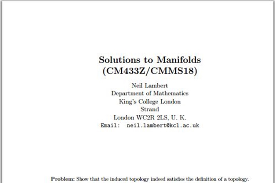 حل المسایل منیفلد لامبرت