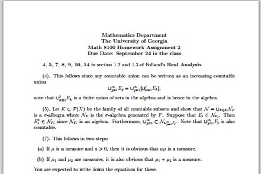 جزوه آنالیز حقیقی فولند