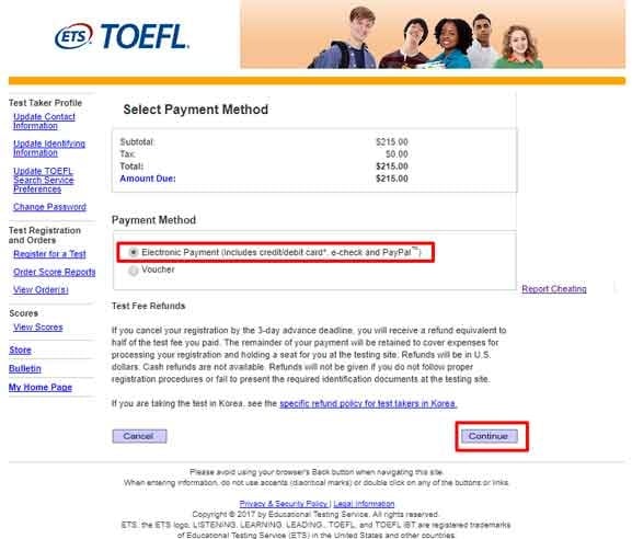 تافل گزینه مشخص شده را تیک بزنید و بر روی گزینه ادامه کلیک کنید