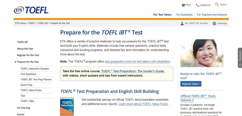 وب سایت رسمی ETS