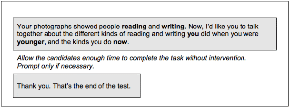 PET Speaking Picture Part 4