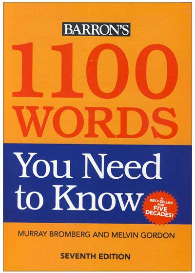 آموزش انگلیسی متد کتاب 1100 واژه بارونز