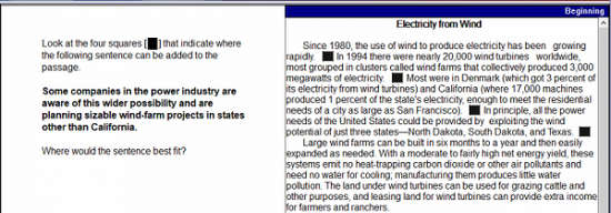 قرار دادن یک جمله Inserting a Sentence