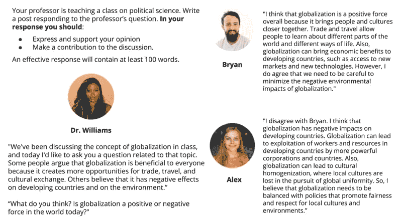 تافل نمونه رایتینگ خوب از دو نفر با نمره کامل