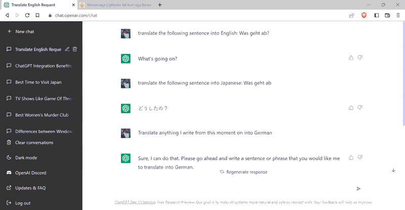 چت جی پی تی (هوش مصنوعی)