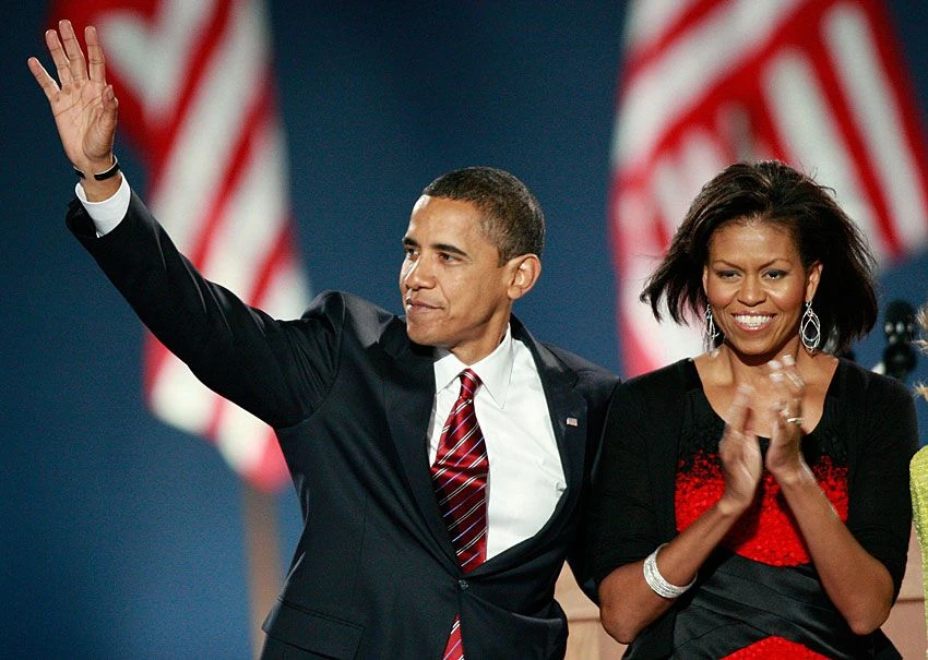 شب انتخاباتی لباس و جواهرات میشل اوباما