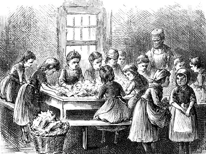 کودکان کار در حال پاک کردن <a href=