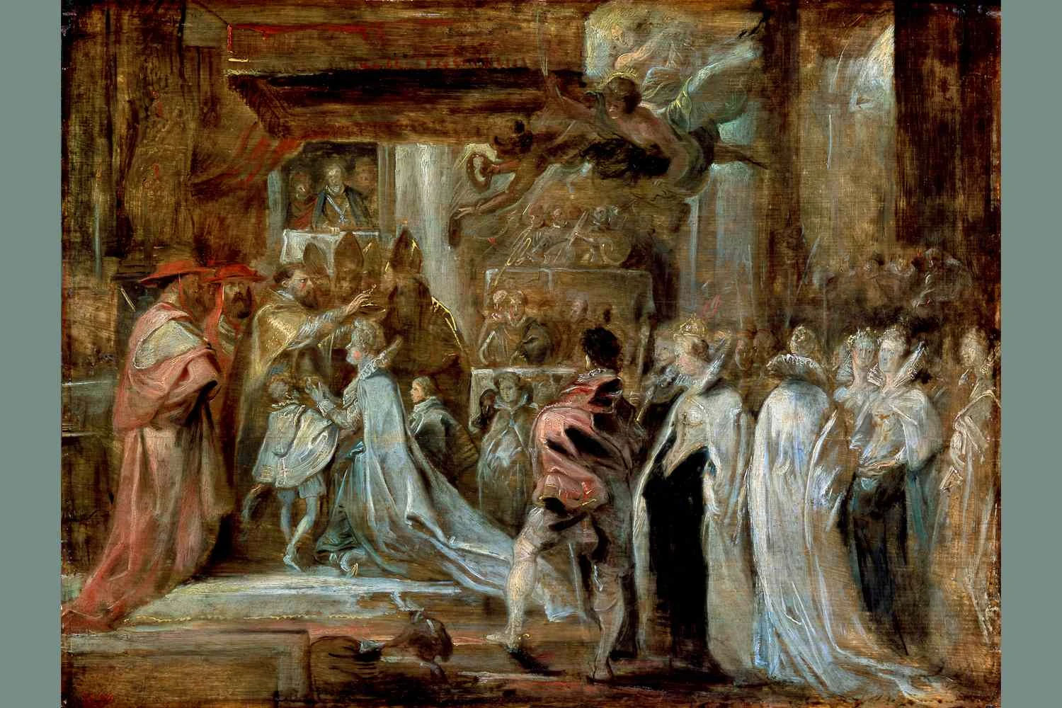 نقاشی تاج گذاری ماری مدیچی