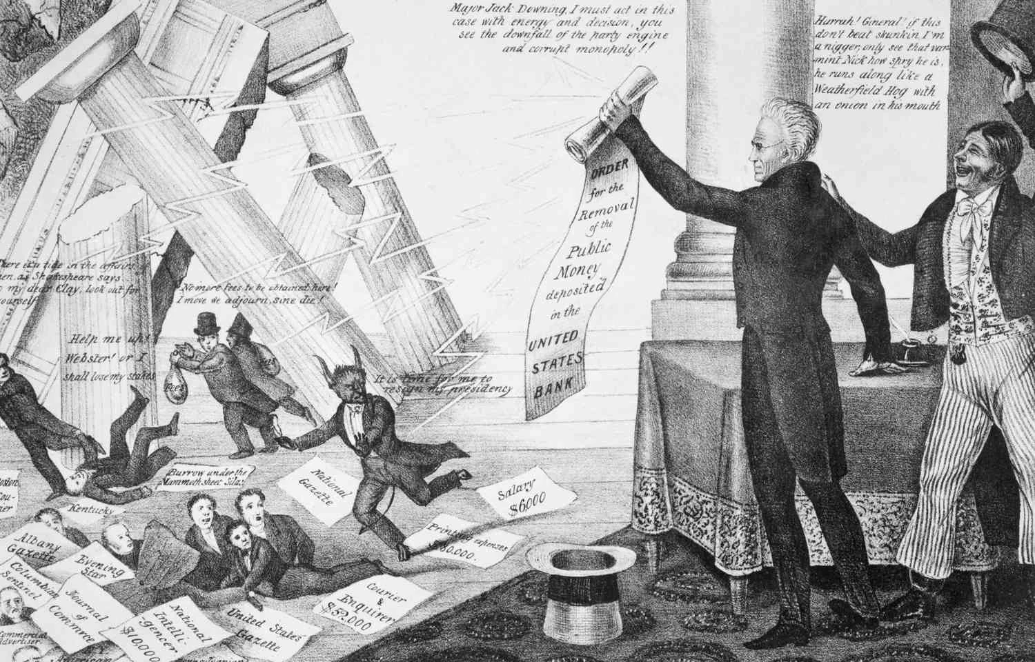 کاریکاتور سیاسی اندرو جکسون