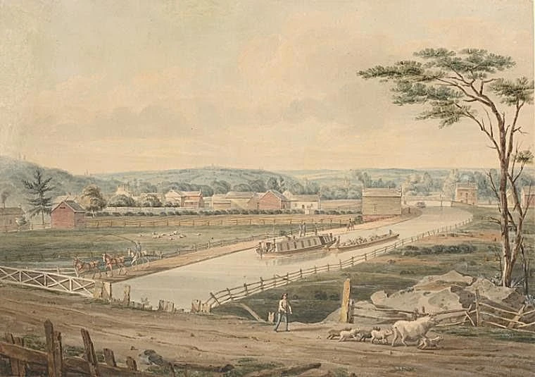 نمایی از کانال اری: یک شریان حیاتی برای حمل و نقل و تجارت