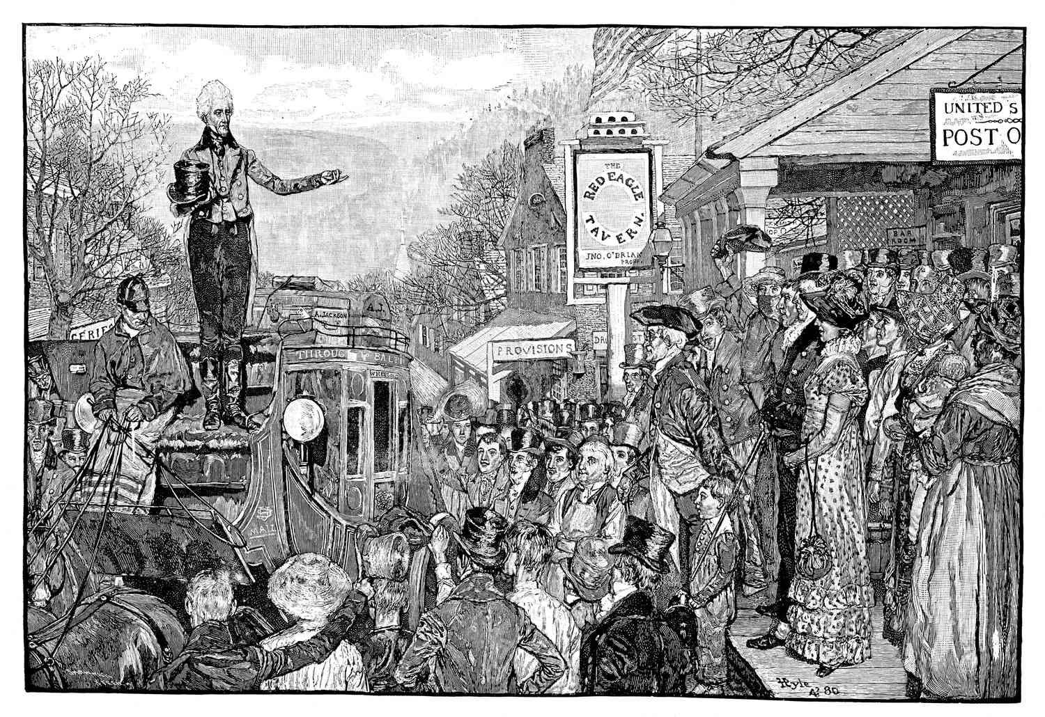 اندرو جکسون (1767-1845)، هفتمین رئیس جمهور ایالات متحده آمریکا، واشنگتن، ایالات متحده آمریکا، 1828، (1881).