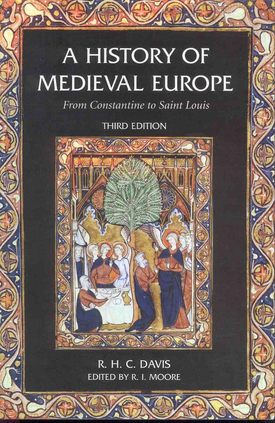 جلد کتاب "تاریخ اروپای قرون وسطی: از کنستانتین تا سن لوئی"