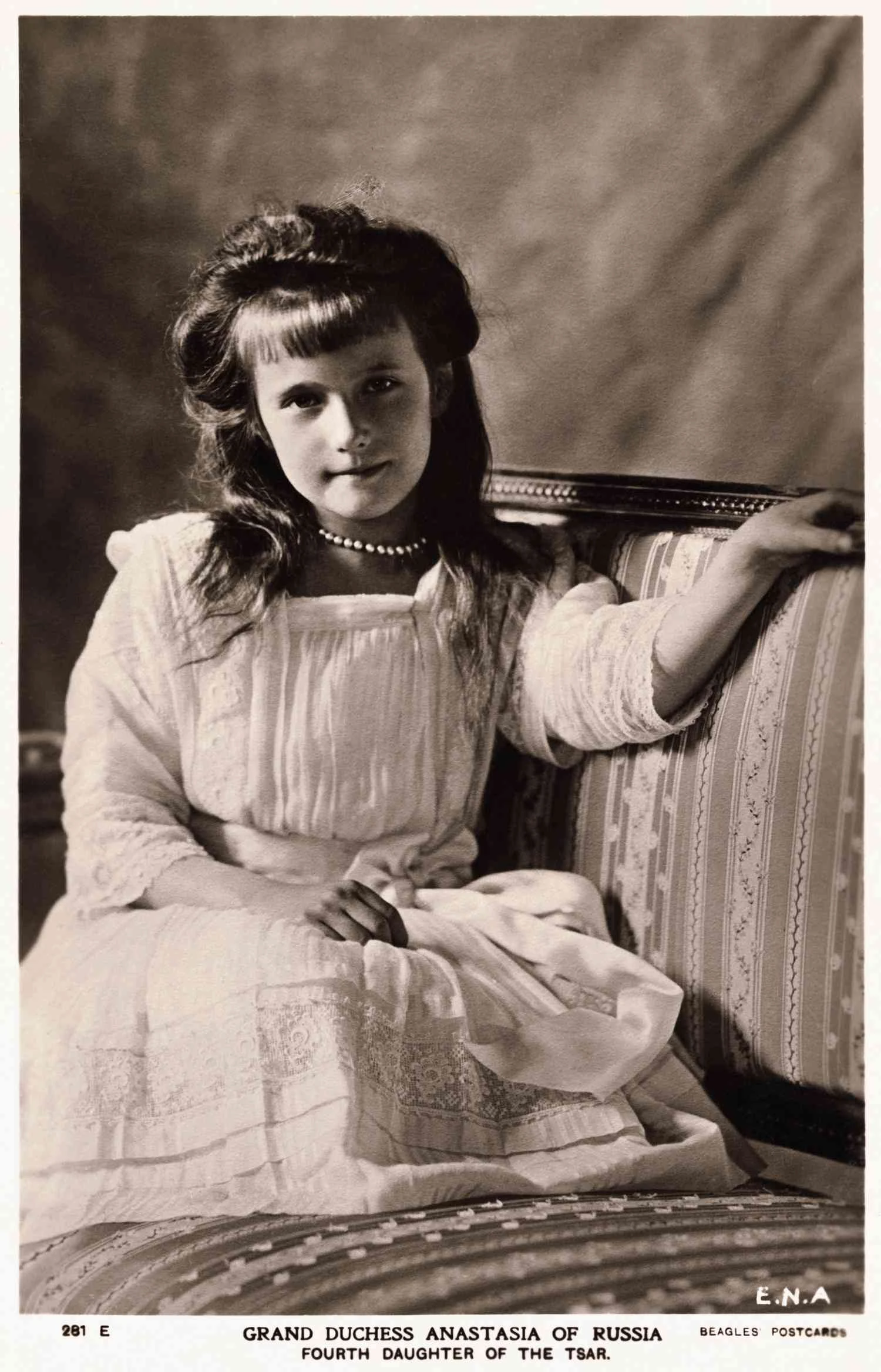 تصویری از آناستازیا رومانوف در دوران کودکی