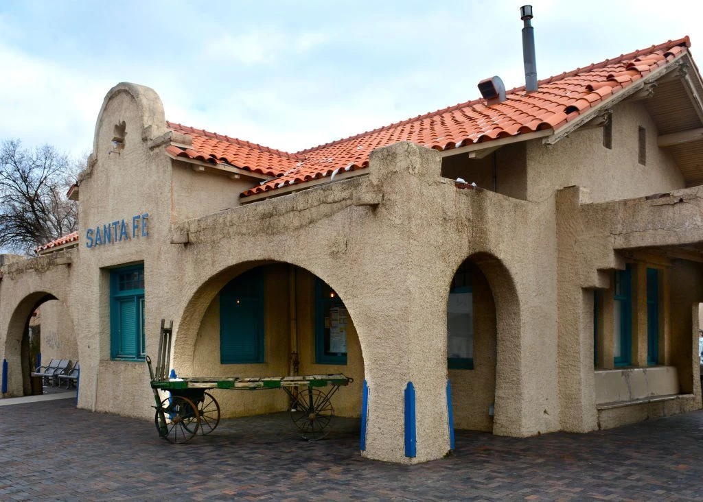 انبار قطار تاریخی سانتافه در سانتافه، نیومکزیکو