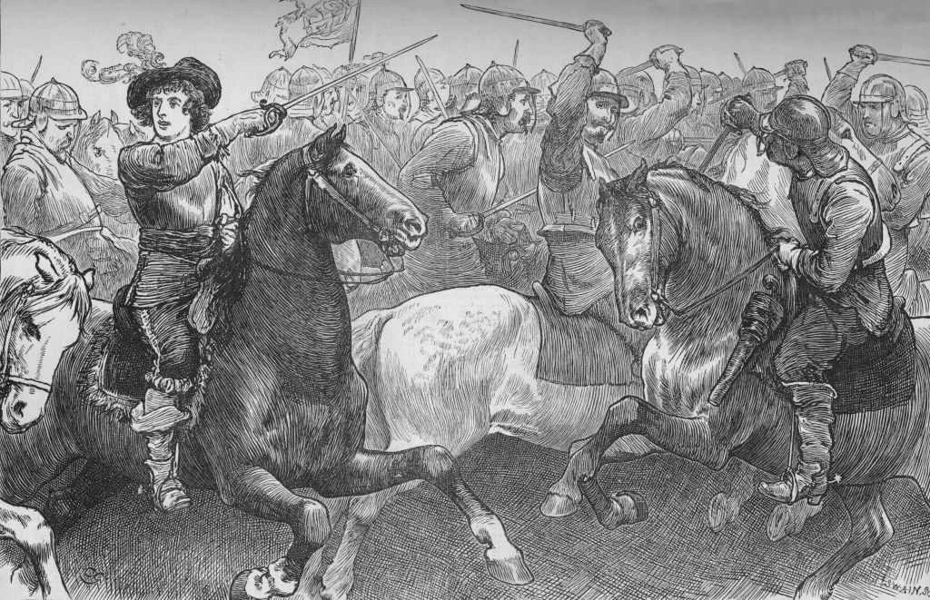 شاهزاده روپرت در اج‌هیل، ۲۳ اکتبر ۱۶۴۲، (حدود ۱۸۸۰)