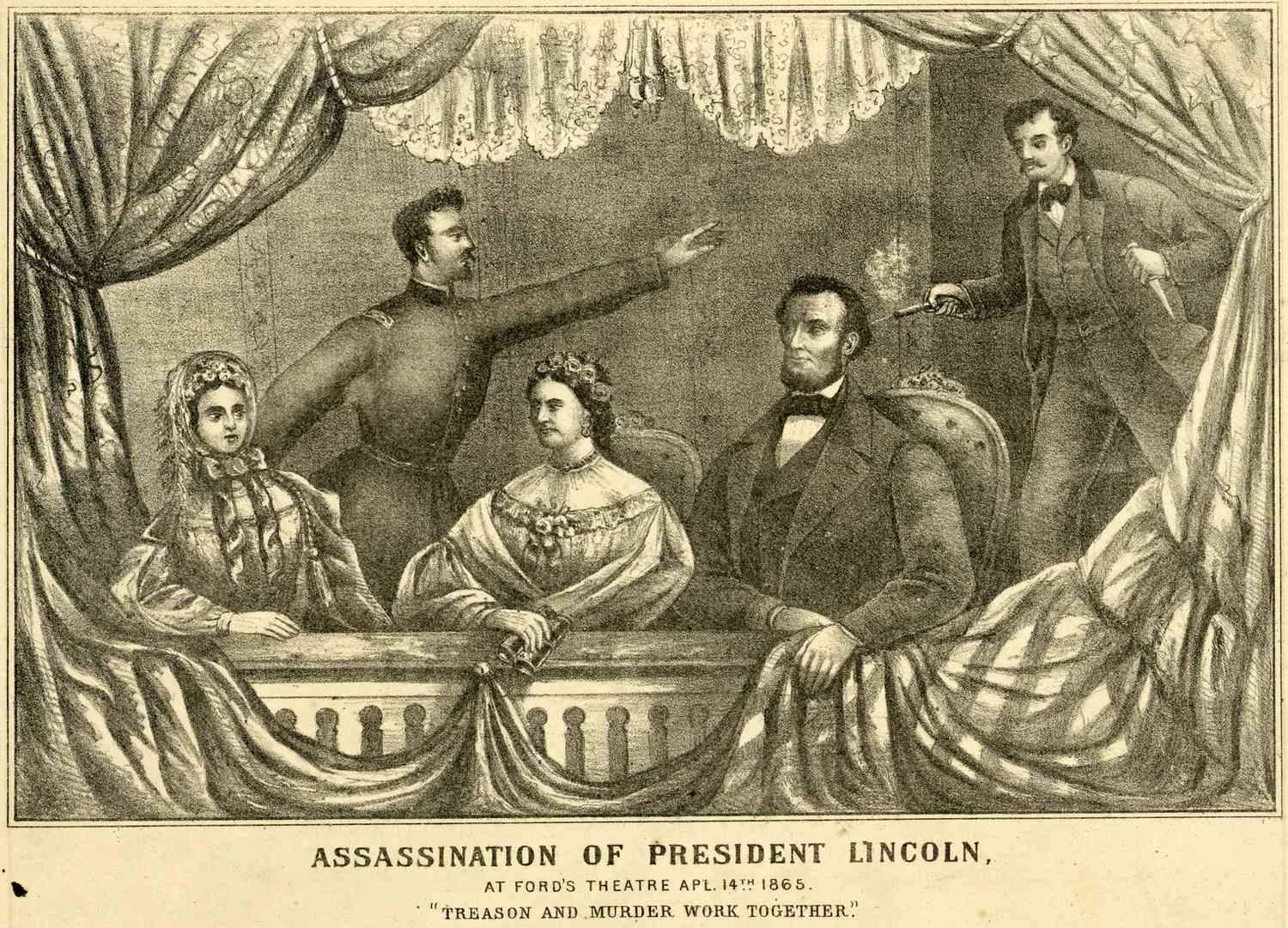 The assassination of President Lincoln at Ford's Theatre