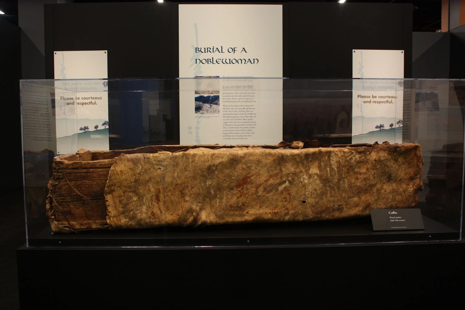 تصویری از تابوت یک بانوی اشرافی مغول