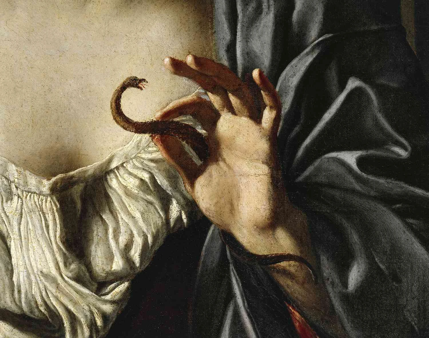 جزئیاتی از مرگ کلئوپاترا، 1675، اثر فرانچسکو کوازا (1605-1682)